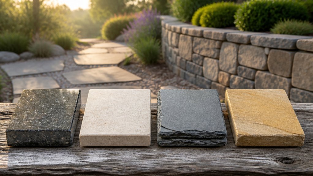 granite limestone slate sandstone comparison