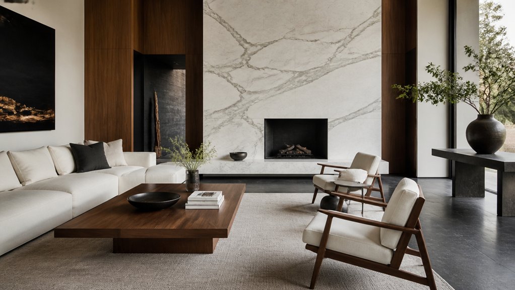 marble slate timber luxury design
