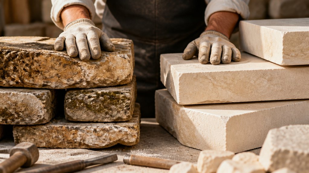 reclaimed vs newly quarried stone
