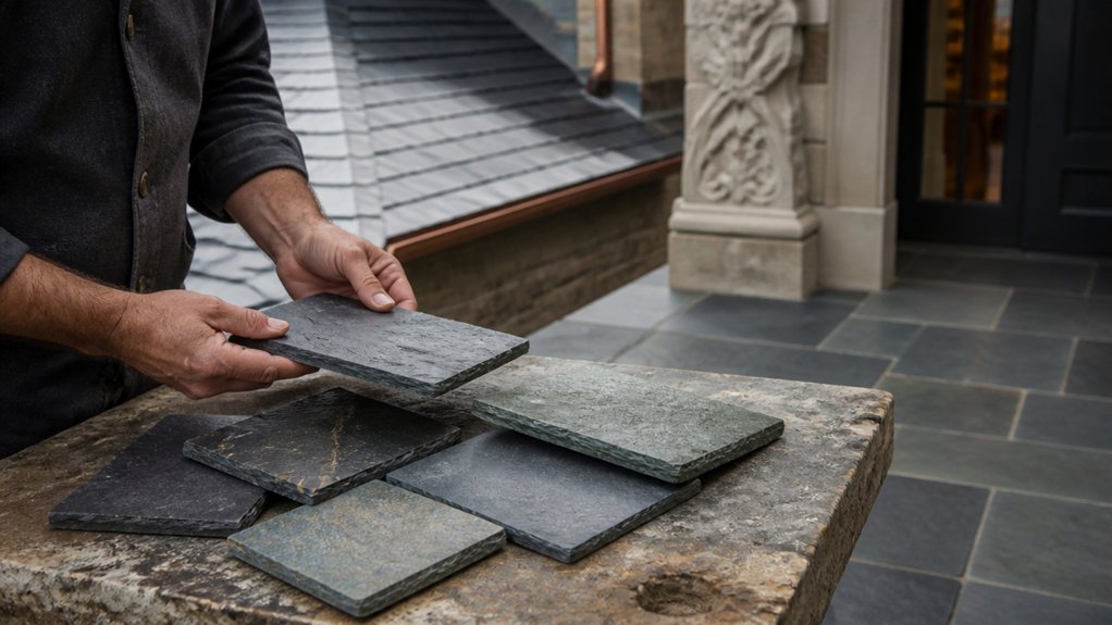 slate roofing flooring architectural features