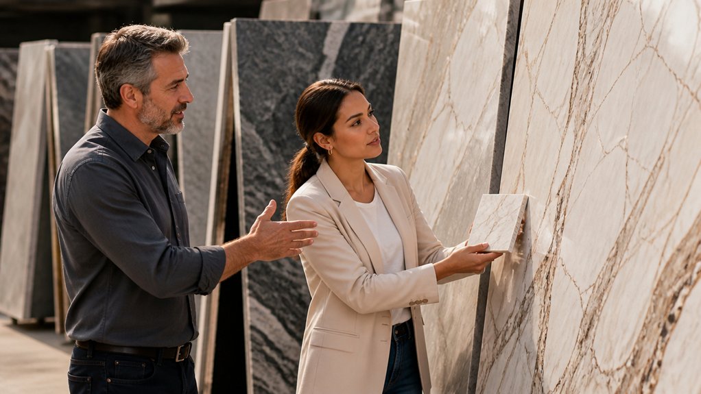 visit a stone yard with confidence